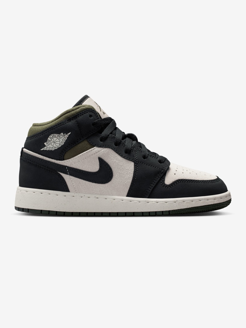 Jordan Air Jordan 1 Mid SE - Off Noir/Light Orewood/Medium Olive